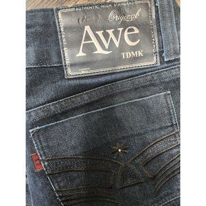 Womens AWE Jeans Size 10 / 12 RARE Dark Wash Like NEW